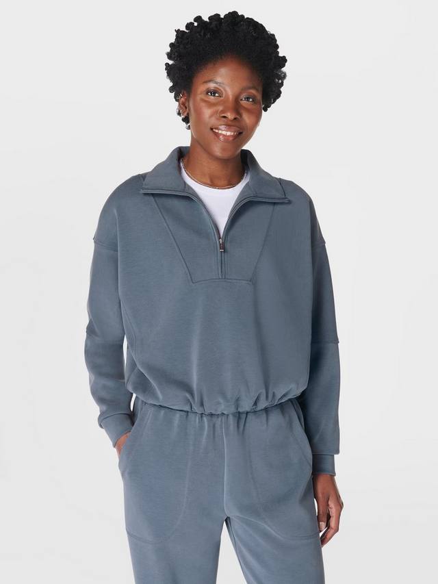 Толстовка на молнии с горловиной в виде воронки для промывки песком Sweaty Betty, цвет Subdued Blue
Толстовка на молнии с горловиной в виде воронки для промывки песком Sweaty Betty, цвет Subdued Blue