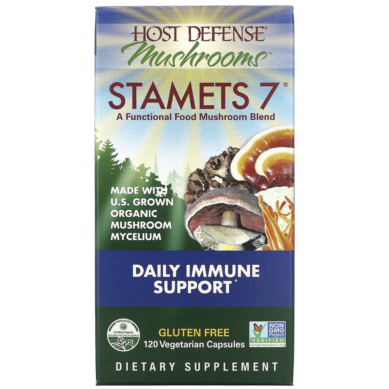 Добавка для Ежедневной Поддержки Иммунной Системы Fungi Perfecti Host Defense Stamets, 120 вегетарианских капсул
Добавка для Ежедневной Поддержки Иммунной Системы Fungi Perfecti Host Defense Stamets, 120 вегетарианских капсул