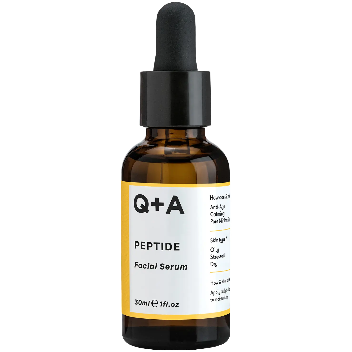 Q+A Peptide сыворотка для лица, 30 мл
Q+A Peptide сыворотка для лица, 30 мл