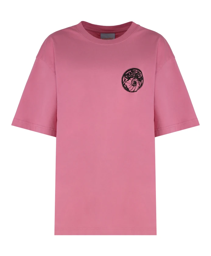 Ребристая футболка с круглым вырезом из хлопка Bluemarble, розовый
Ребристая футболка с круглым вырезом из хлопка Bluemarble, розовый