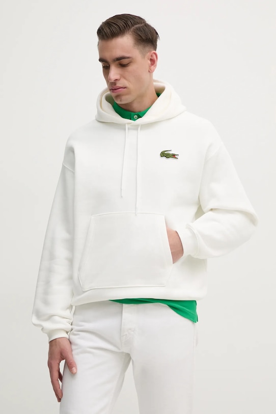 Хлопковая толстовка Lacoste, белый
Хлопковая толстовка Lacoste, белый