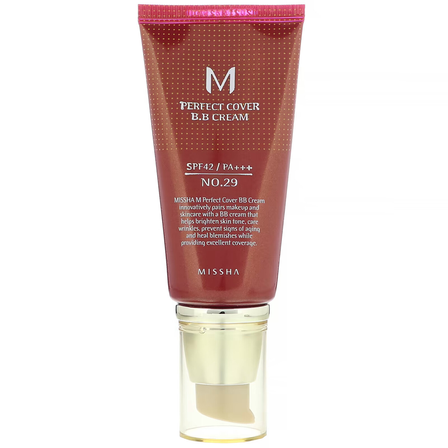 BB-крем Missha M Perfect Cover SPF 42 PA, оттенок № 29 натуральный бежевый, 50 мл
BB-крем Missha M Perfect Cover SPF 42 PA, оттенок № 29 натуральный бежевый, 50 мл