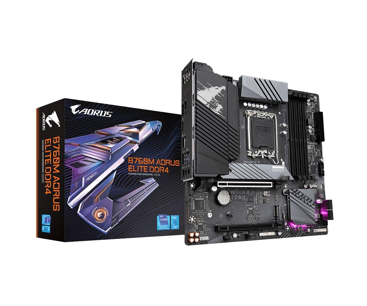 Материнская плата GIGABYTE B760M AORUS ELITE DDR4
Материнская плата GIGABYTE B760M AORUS ELITE DDR4