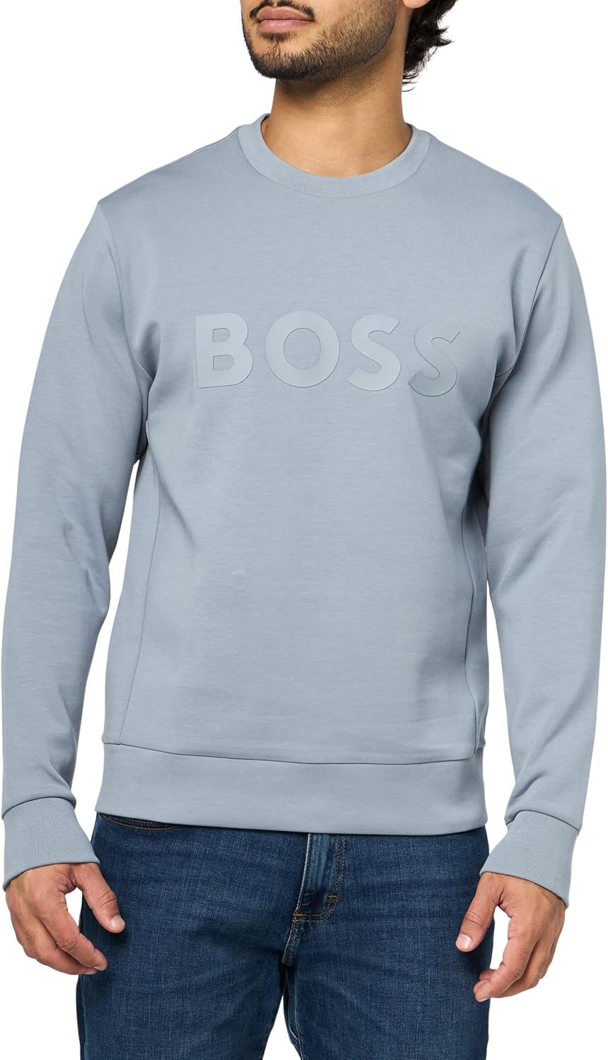 BOSS мужской Boss Iconic Logo свитшот, Tradewinds Grey
BOSS мужской Boss Iconic Logo свитшот, Tradewinds Grey