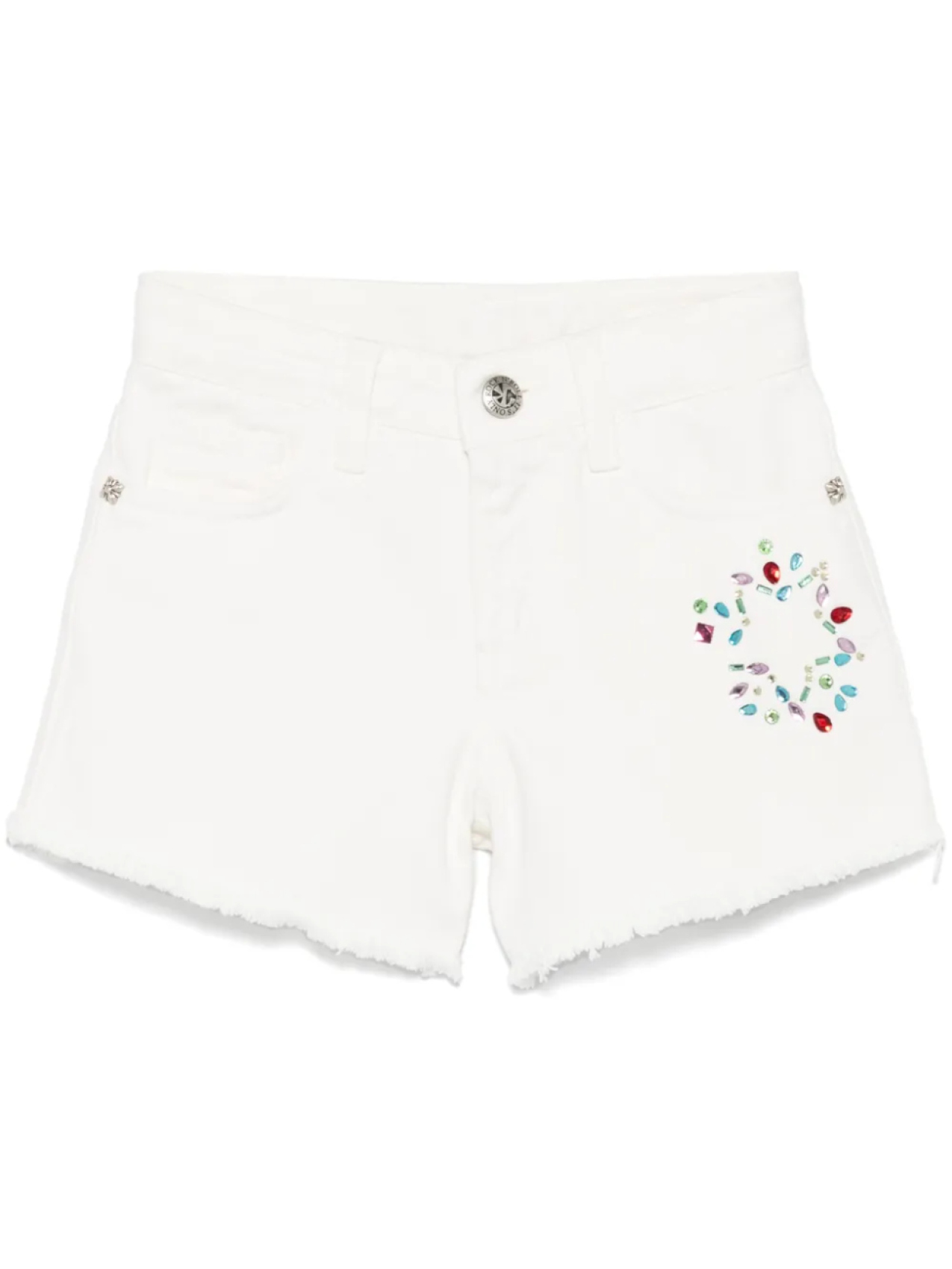 Шорты John Richmond Junior, украшенные стразами, белый
Шорты John Richmond Junior, украшенные стразами, белый