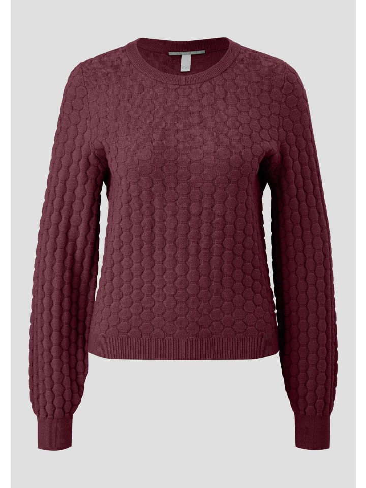 Вязаный свитер цвета 3900_bordeaux QS
Вязаный свитер цвета 3900_bordeaux QS