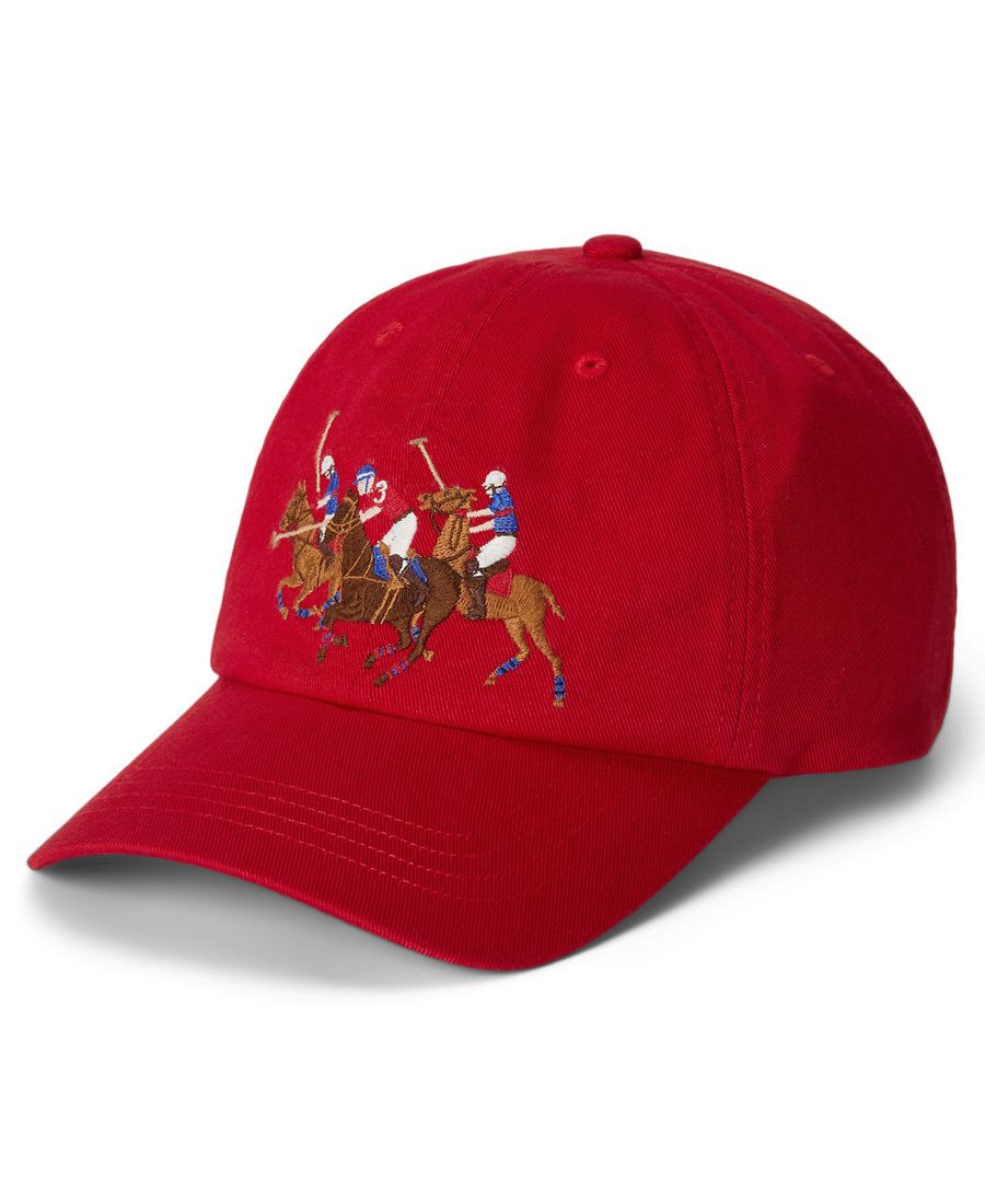 Бейсболка из хлопковой саржи с тройным пони для мальчиков 2-7 лет Polo Ralph Lauren, Red
Бейсболка из хлопковой саржи с тройным пони для мальчиков 2-7 лет Polo Ralph Lauren, Red