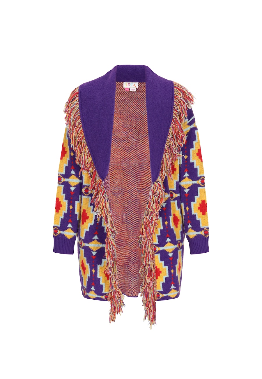 Вязаный кардиган IZIA, желтый/фиолетовый
Вязаный кардиган IZIA, желтый/фиолетовый