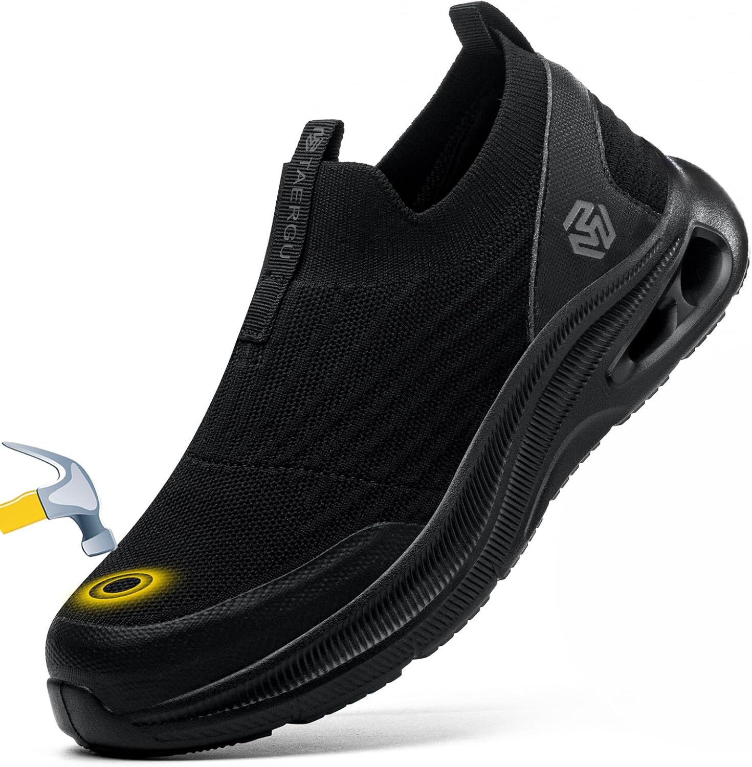 Мужские туфли с стальным носком, легкие и удобные, защищающие от проколов, на шнуровке и без, кроссовки для ходьбы Taergu, черный
Мужские туфли с стальным носком, легкие и удобные, защищающие от проколов, на шнуровке и без, кроссовки для ходьбы Taergu, черный