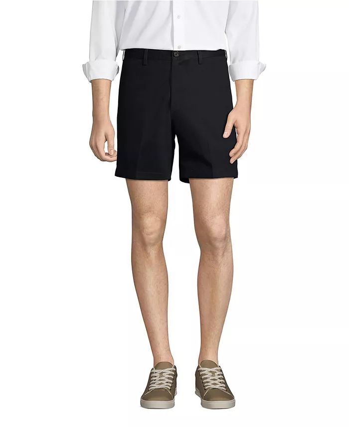 Мужские немнущиеся шорты-чинос Plain Front длиной 6" Lands' End, черный
Мужские немнущиеся шорты-чинос Plain Front длиной 6" Lands' End, черный