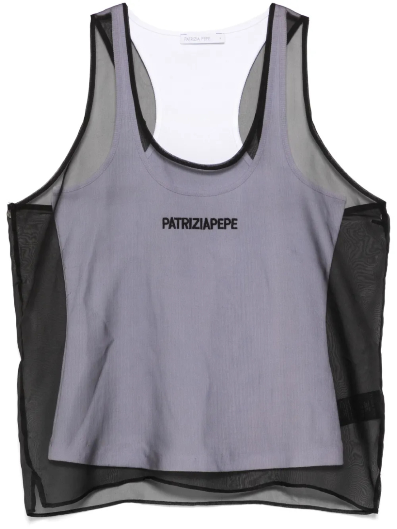 Двухслойный топ Patrizia Pepe, черный
Двухслойный топ Patrizia Pepe, черный