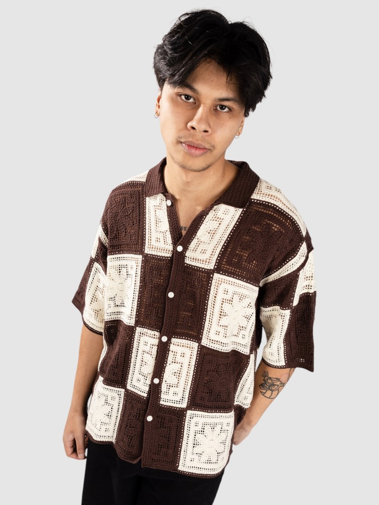 Рубашка Woodbird WBBanks Crochet Knit Hemd, brown/off white
Рубашка Woodbird WBBanks Crochet Knit Hemd, brown/off white