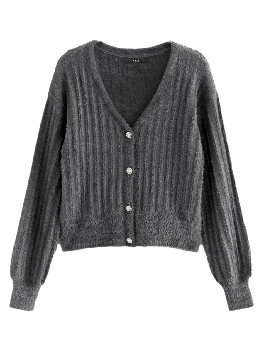 Вязаный кардиган Next Knit Cardigan, антрацит
Вязаный кардиган Next Knit Cardigan, антрацит