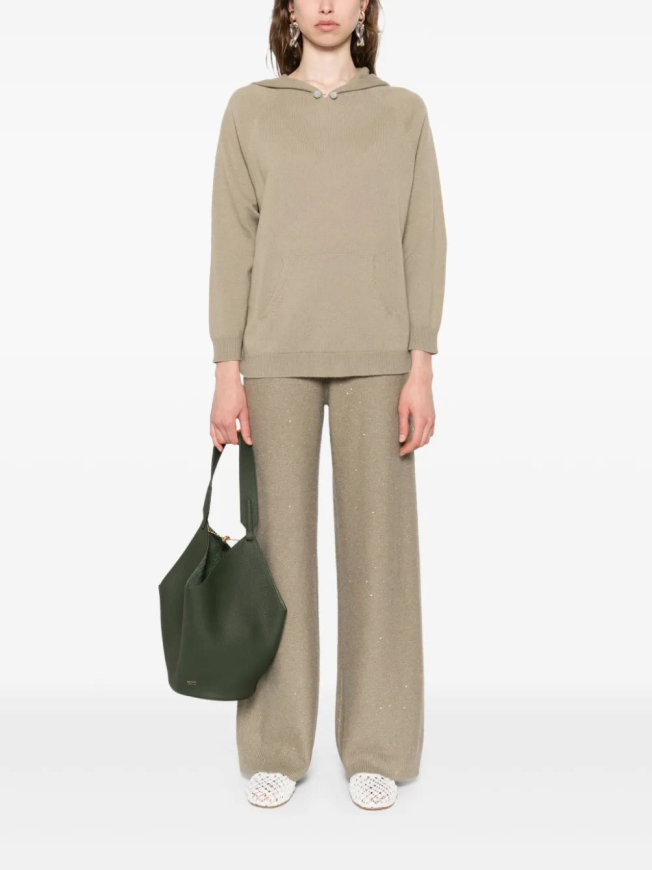 Толстовка с капюшоном из смеси натуральной шерсти Fabiana Filippi, зеленый
Толстовка с капюшоном из смеси натуральной шерсти Fabiana Filippi, зеленый