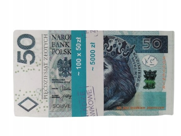 Банкноты номиналом 50 злотых для развлечения и обучения, в упаковке 100 штук + ПОДАРОК brak informacji
Банкноты номиналом 50 злотых для развлечения и обучения, в упаковке 100 штук + ПОДАРОК brak informacji