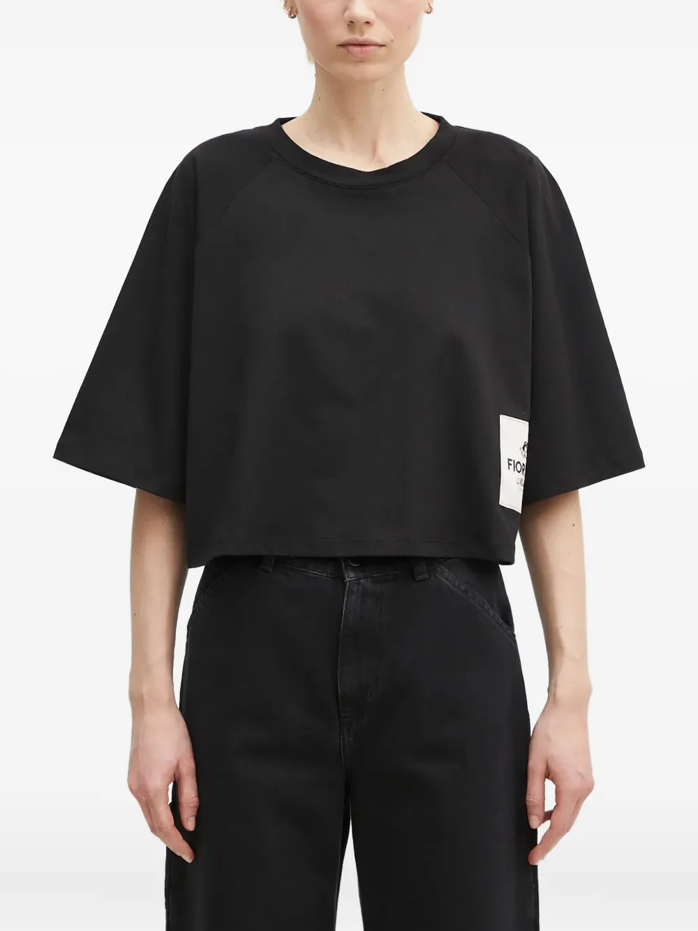 Укороченная футболка Fiorucci, черный
Укороченная футболка Fiorucci, черный
