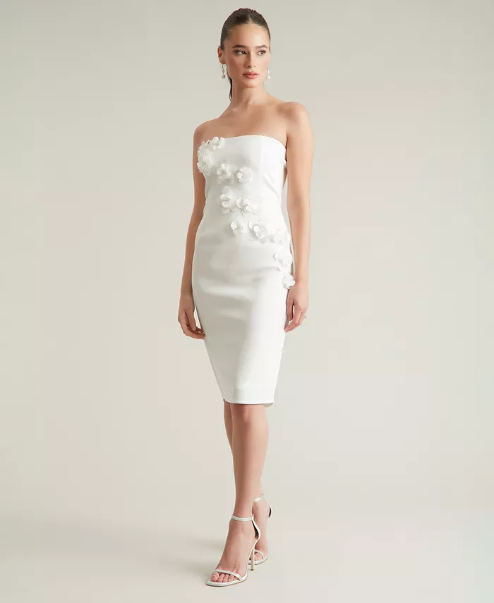 Женское платье без бретелей с объемными цветочными аппликациями и декоративными элементами ivy + blu, белый
Женское платье без бретелей с объемными цветочными аппликациями и декоративными элементами ivy + blu, белый