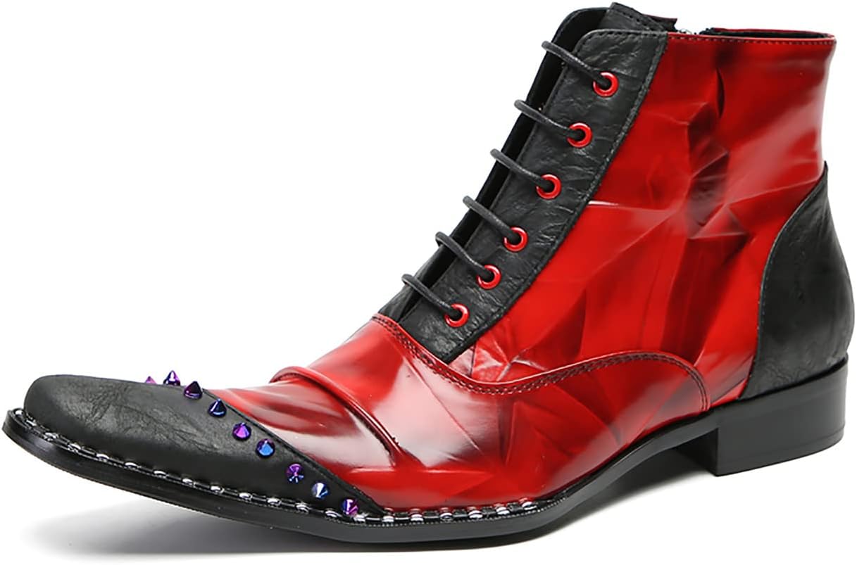 Мужские ковбойские ботинки Santimon, повседневные, для вечеринок, оксфорды, кожаные, вестерн с цветными бусинами, ботинки на молнии до щиколотки, черный
Мужские ковбойские ботинки Santimon, повседневные, для вечеринок, оксфорды, кожаные, вестерн с цветными бусинами, ботинки на молнии до щиколотки, черный