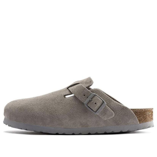 Тапочки boston soft footbed suede leather 'stone coin' Birkenstock, серый
Тапочки boston soft footbed suede leather 'stone coin' Birkenstock, серый