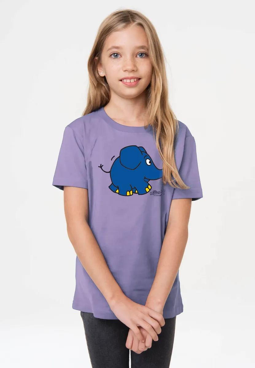 Logoshirt Футболка "Sendung mit der Maus - Elephant Törö", с классным принтом, фиолетовый 
Logoshirt Футболка "Sendung mit der Maus - Elephant Törö", с классным принтом, фиолетовый