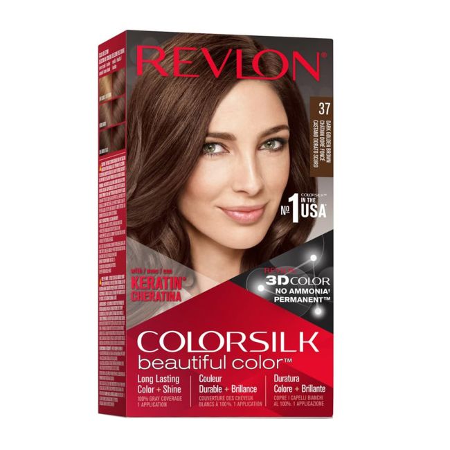 Кератиновая краска для волос Colorsilk Revlon, цвет 37
Кератиновая краска для волос Colorsilk Revlon, цвет 37