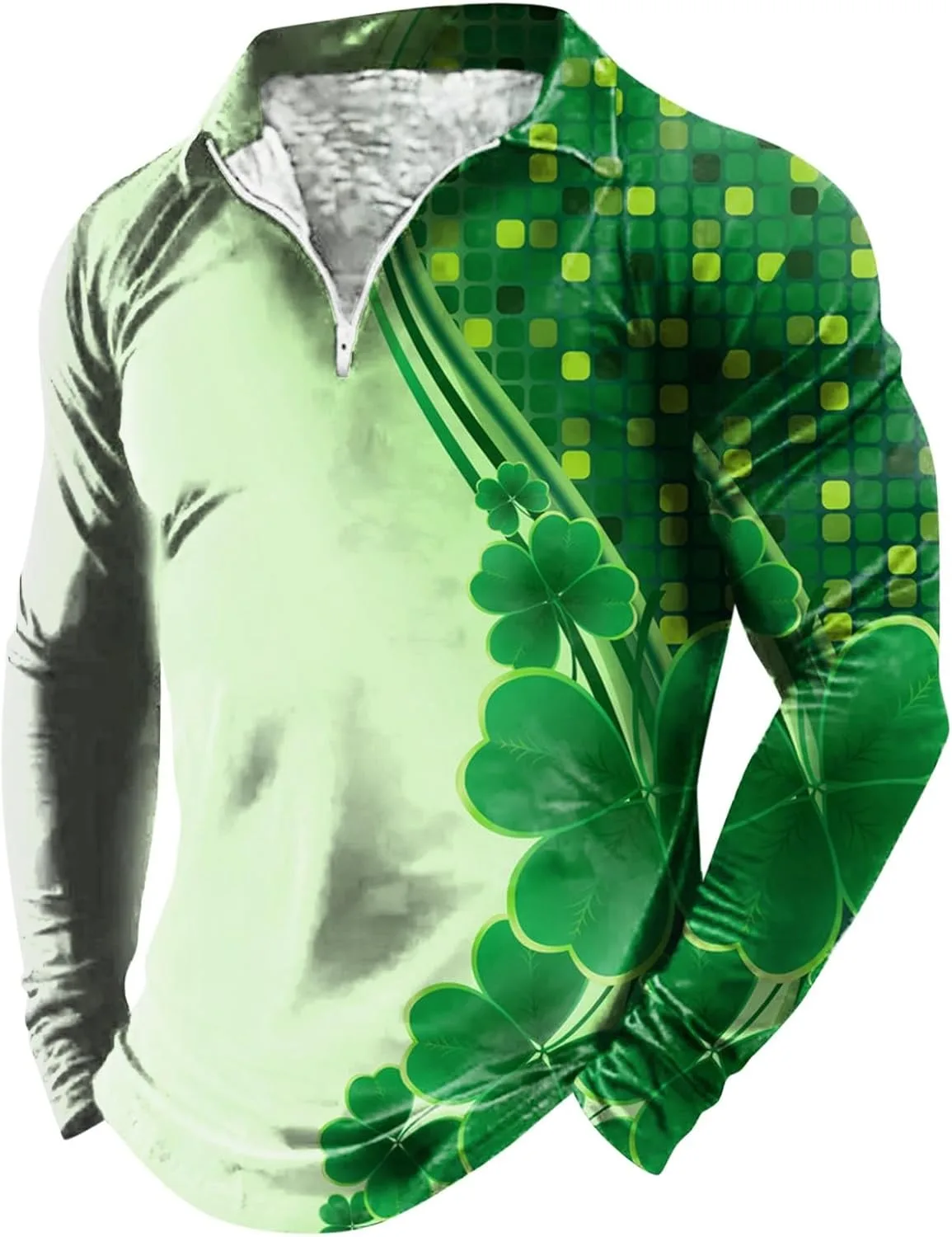 Футболка St. Patrick’s Day Henley с принтом Shamrock
Футболка St. Patrick’s Day Henley с принтом Shamrock