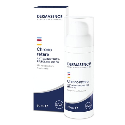 Chrono Retare Anti-Aging Day Cream с SPF 50 50 мл Dermasence
Chrono Retare Anti-Aging Day Cream с SPF 50 50 мл Dermasence
