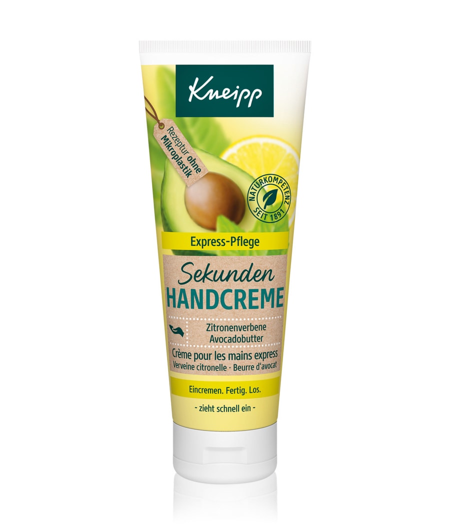 Крем для рук Kneipp Sekunden-Handcreme Zitronenverbene - Avocadobutter, 75 ml
Крем для рук Kneipp Sekunden-Handcreme Zitronenverbene - Avocadobutter, 75 ml