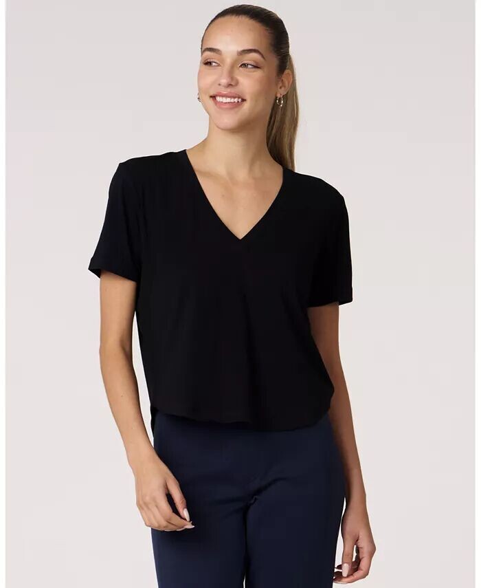 Женский топ Rebody Essentials с V-образным вырезом и короткими рукавами для женщин Rebody Active, черный
Женский топ Rebody Essentials с V-образным вырезом и короткими рукавами для женщин Rebody Active, черный