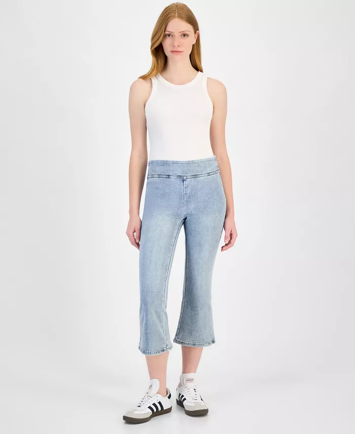 Укороченные джинсы с завышенной талией и расклешенными штанинами на резинке Petite DKNY Jeans, синий
Укороченные джинсы с завышенной талией и расклешенными штанинами на резинке Petite DKNY Jeans, синий