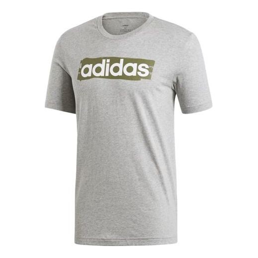 Футболка с принтом логотипа и алфавита спортивные с коротким рукавом Adidas, серый
Футболка с принтом логотипа и алфавита спортивные с коротким рукавом Adidas, серый