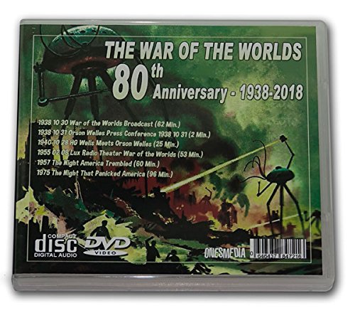 WAR OF THE WORLDS BROADCAST - OLD TIME RADIO - 80th ANNIVERSARY (ONESMEDIA)
WAR OF THE WORLDS BROADCAST - OLD TIME RADIO - 80th ANNIVERSARY (ONESMEDIA)