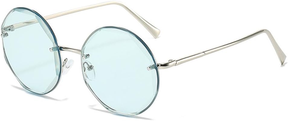 Круглые солнцезащитные очки без оправы для мужчин и женщин, роскошные солнцезащитные очки в крупной оправе, винтажные женские очки с защитой от УФ-излучения UV400, SUN1447 Generic, Silver-blue
Круглые солнцезащитные очки без оправы для мужчин и женщин, роскошные солнцезащитные очки в крупной оправе, винтажные женские очки с защитой от УФ-излучения UV400, SUN1447 Generic, Silver-blue