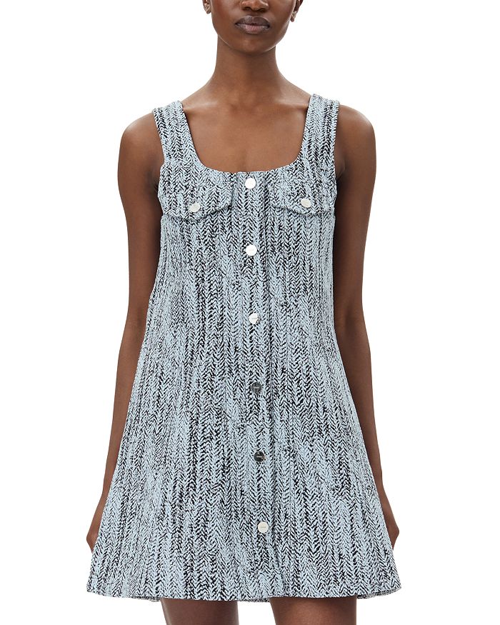 Печатное мини-платье GANNI, синий
Печатное мини-платье GANNI, синий