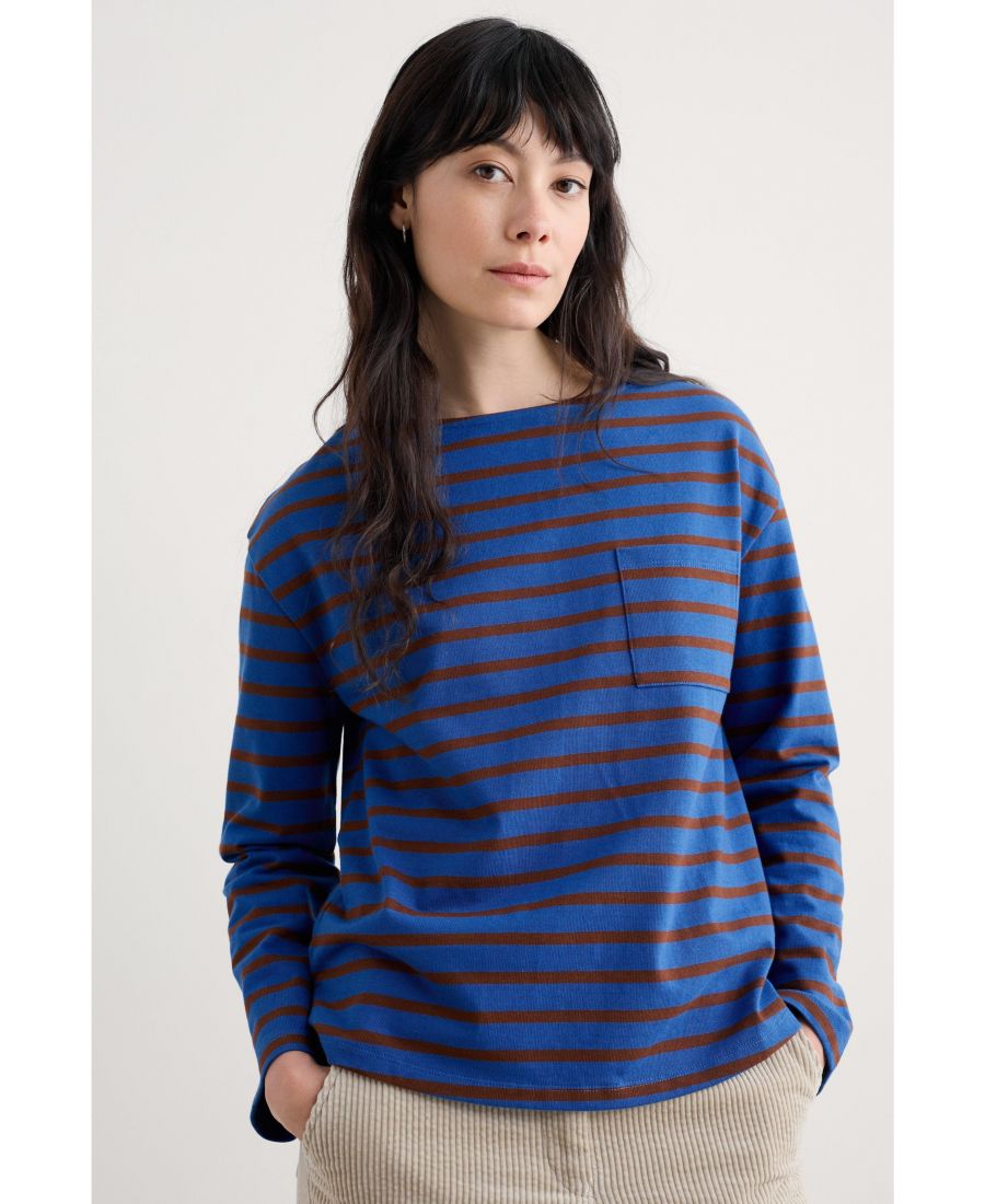 Женская пляжная майка-топ Seasalt Cornwall, Breton ink cocoa
Женская пляжная майка-топ Seasalt Cornwall, Breton ink cocoa