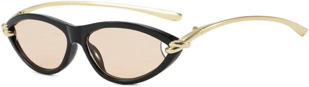 Модные солнцезащитные очки «кошачий глаз» конфетного цвета для женщин, овальные, с полой внутренней поверхностью, защита от УФ-излучения UV400 для мужчин HHZZYVY, Black Champagne
Модные солнцезащитные очки «кошачий глаз» конфетного цвета для женщин, овальные, с полой внутренней поверхностью, защита от УФ-излучения UV400 для мужчин HHZZYVY, Black Champagne