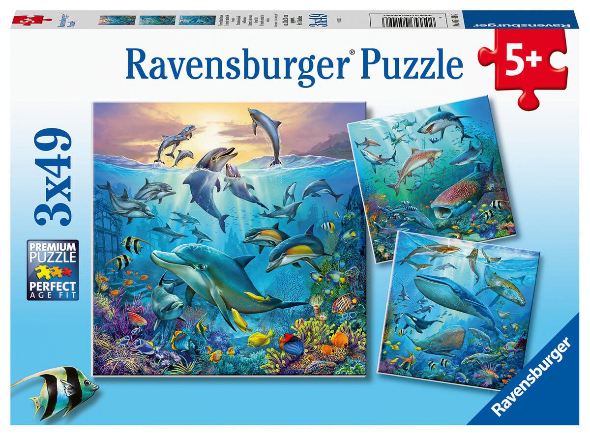 Пазл Ravensburger The Life Aquatic, 3х49 шт.
Пазл Ravensburger The Life Aquatic, 3х49 шт.