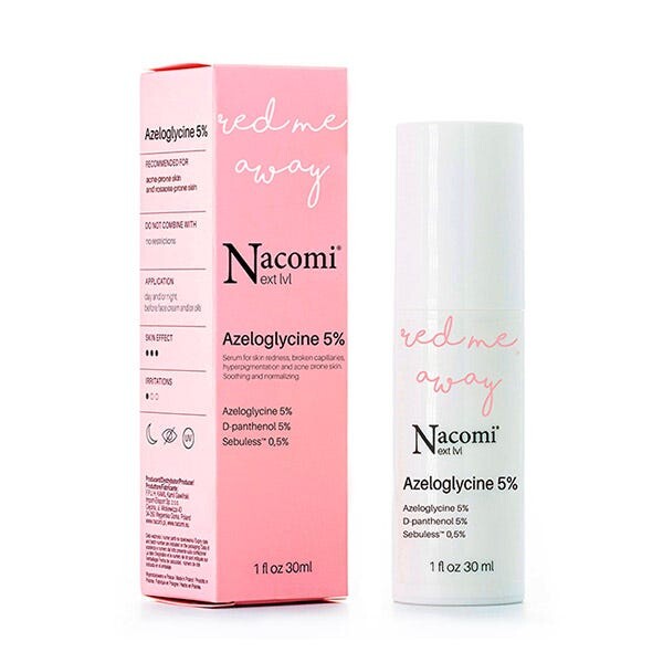 Red Me Away Азелоглицин 5% Сыворотка 30 мл Nacomi
Red Me Away Азелоглицин 5% Сыворотка 30 мл Nacomi