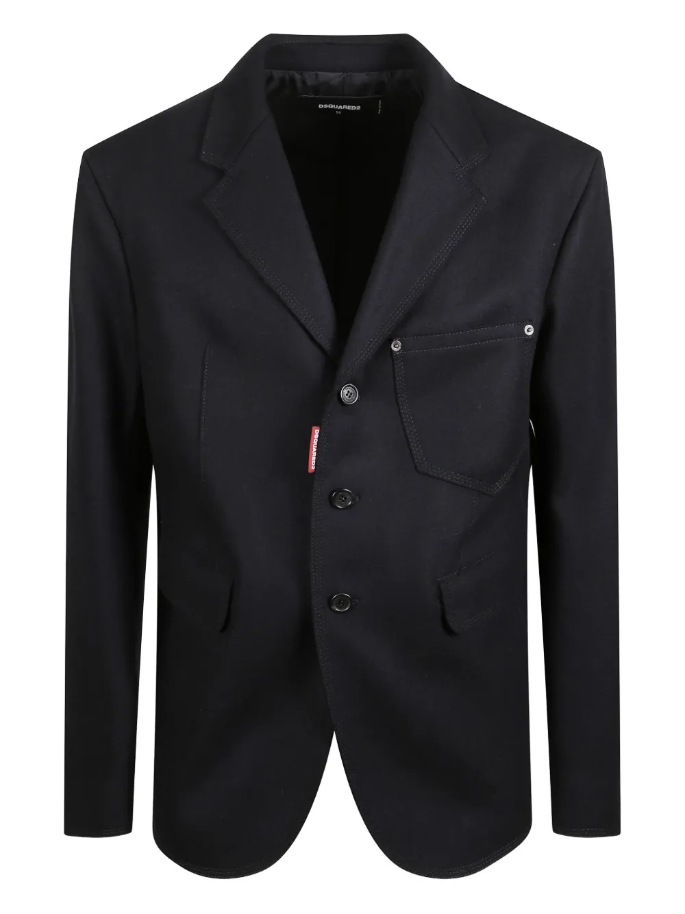 Пиджак на пуговицах Dsquared2, черный
Пиджак на пуговицах Dsquared2, черный