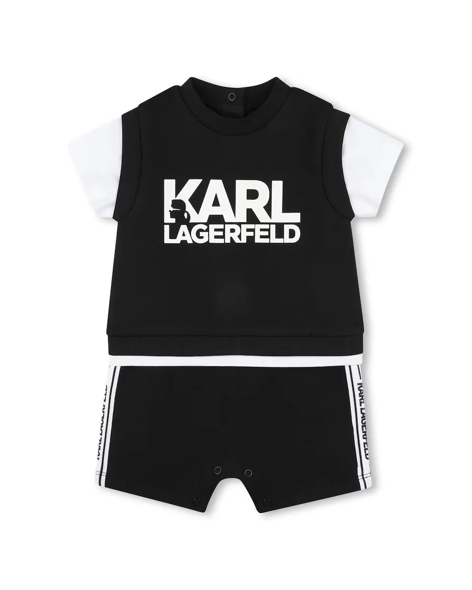 Комбинезон для мальчиков с эффектом 2-в-1 с логотипом спереди Karl Lagerfeld Kids, чёрный
Комбинезон для мальчиков с эффектом 2-в-1 с логотипом спереди Karl Lagerfeld Kids, чёрный