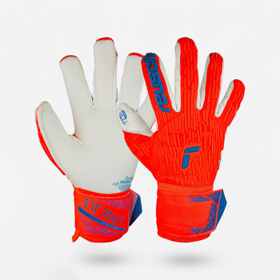 REUSCH Женские/мужские футбольные вратарские перчатки — Attrakt Gold X Freegel
REUSCH Женские/мужские футбольные вратарские перчатки — Attrakt Gold X Freegel