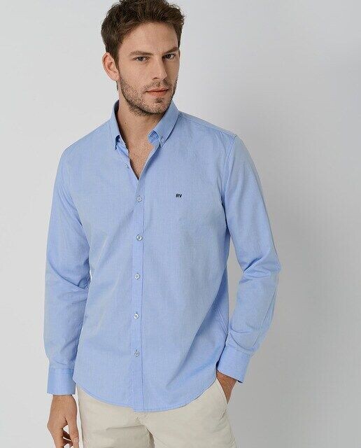 Мужская спортивная рубашка Оксфорд стандартного кроя Roberto Verino, светло-синий
Мужская спортивная рубашка Оксфорд стандартного кроя Roberto Verino, светло-синий