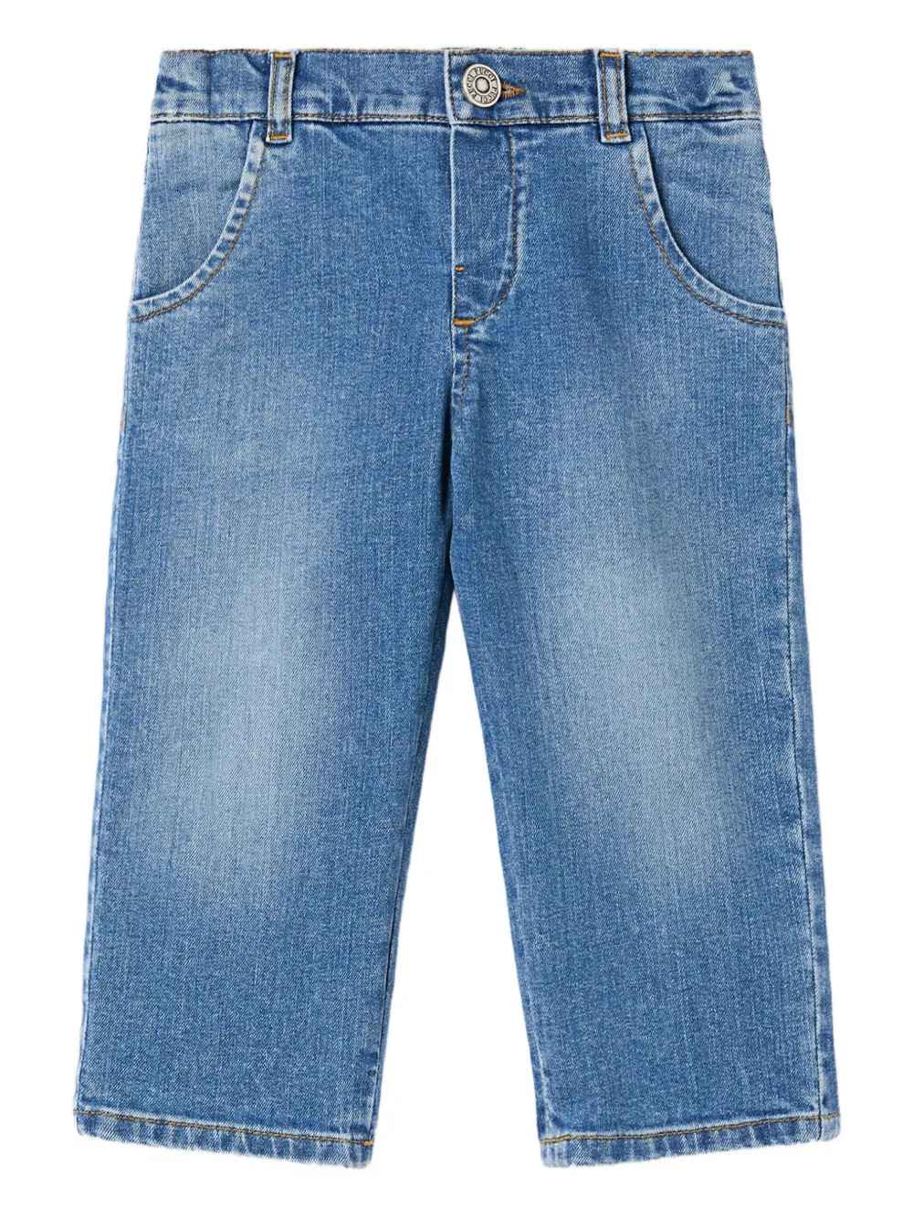 Джинсы с принтованными карманами Pucci Junior, синий
Джинсы с принтованными карманами Pucci Junior, синий