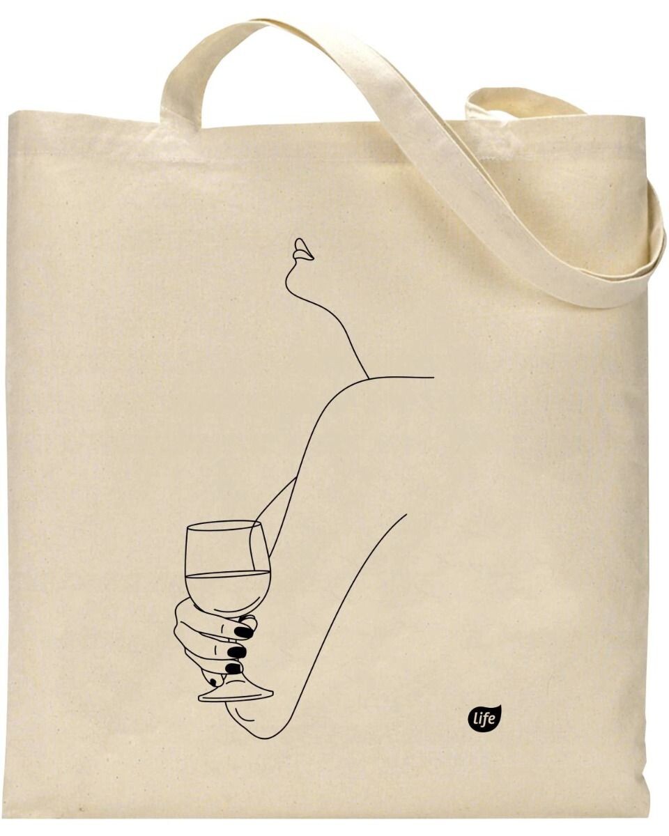 Хлопковая сумка Life Kieliszek, 1 шт
Хлопковая сумка Life Kieliszek, 1 шт