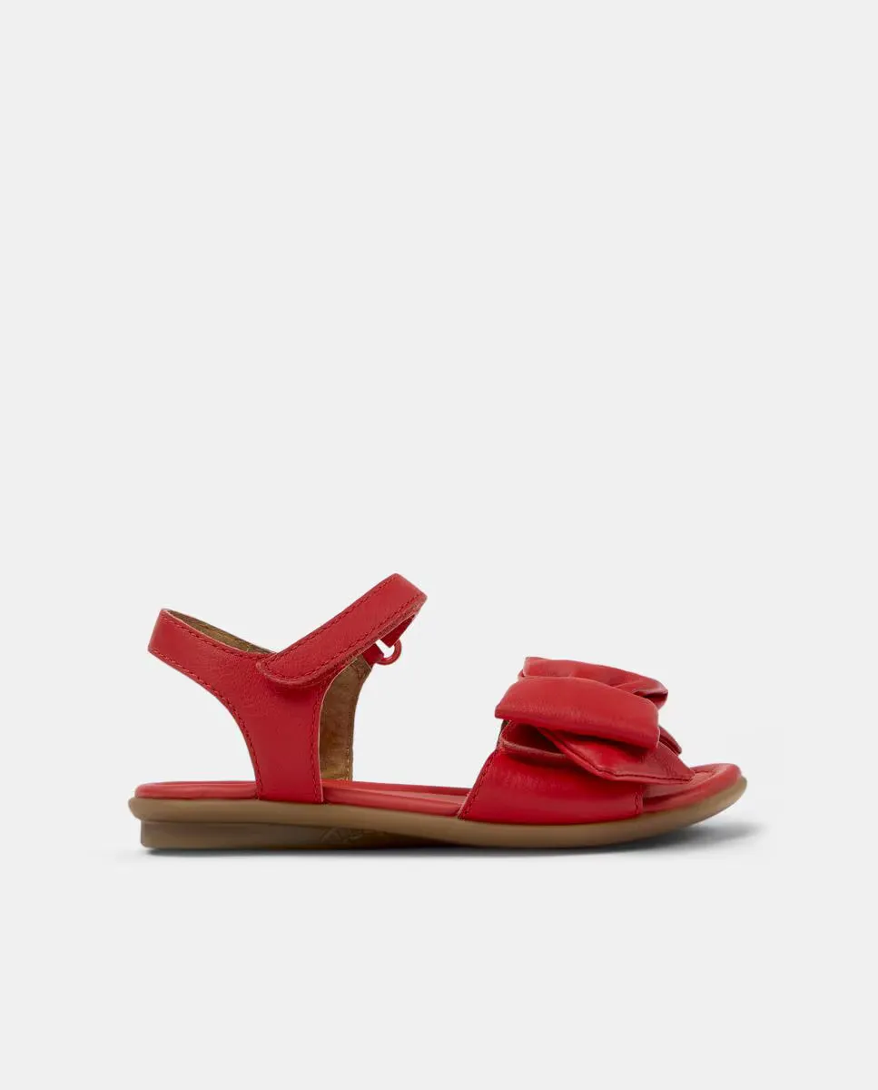 Правильные кожаные сандалии для девочек Camper, красный
Правильные кожаные сандалии для девочек Camper, красный