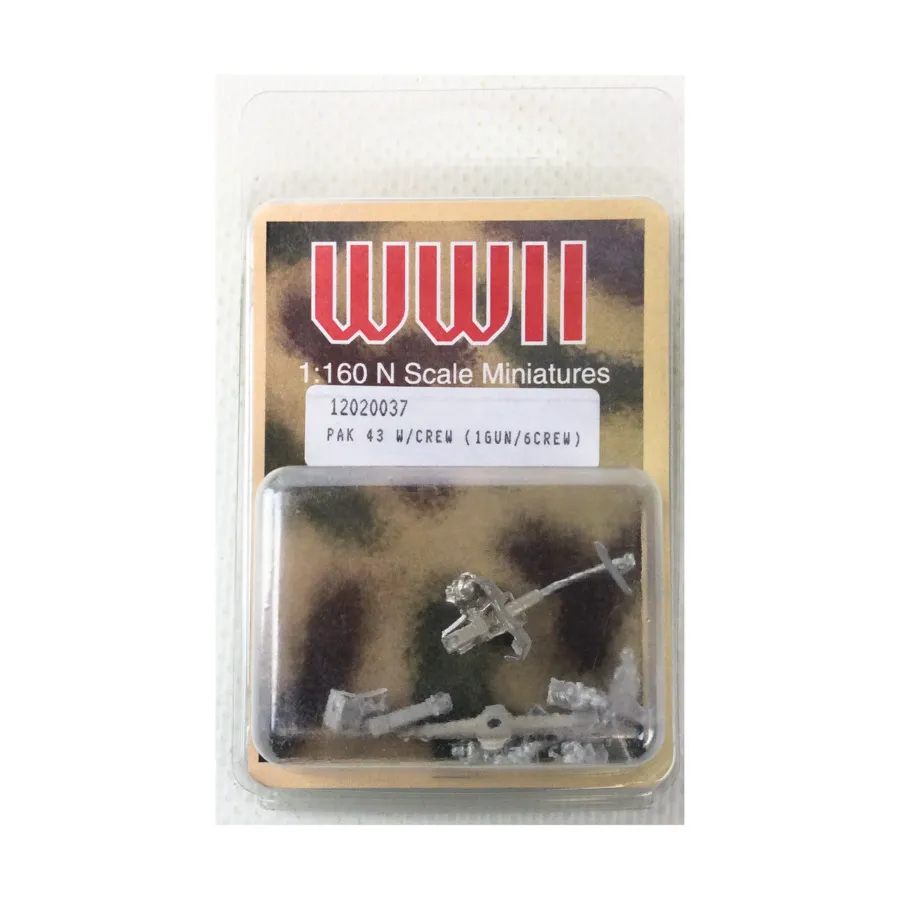 ПАК 43 с экипажем, WWII Miniatures (1:160)
ПАК 43 с экипажем, WWII Miniatures (1:160)