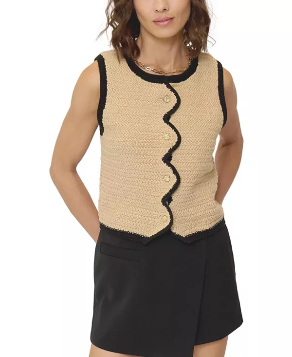 Женская майка с волнистым краем в виде роз. Central Park West, бежевый
Женская майка с волнистым краем в виде роз. Central Park West, бежевый