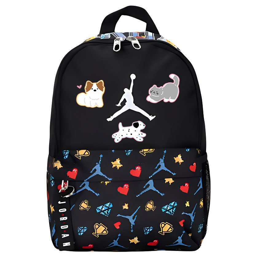Jordan Полиэстеровый рюкзак унисекс черный и разноцветный, Kitten and Puppy
Jordan Полиэстеровый рюкзак унисекс черный и разноцветный, Kitten and Puppy