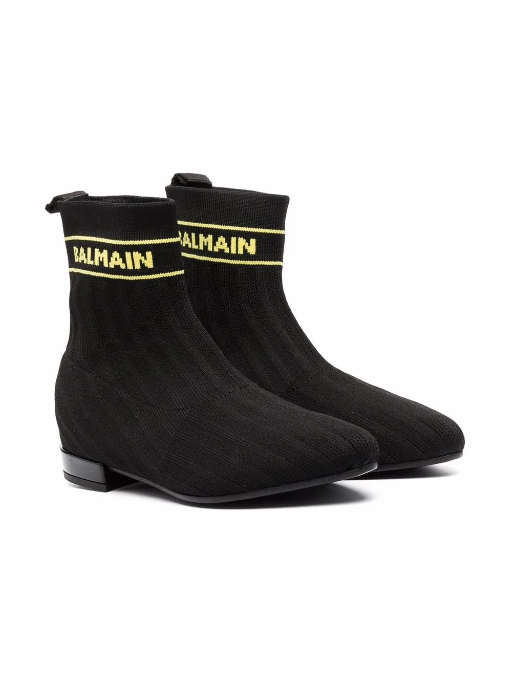 Ботинки с логотипом Balmain Kids, черный 
Ботинки с логотипом Balmain Kids, черный