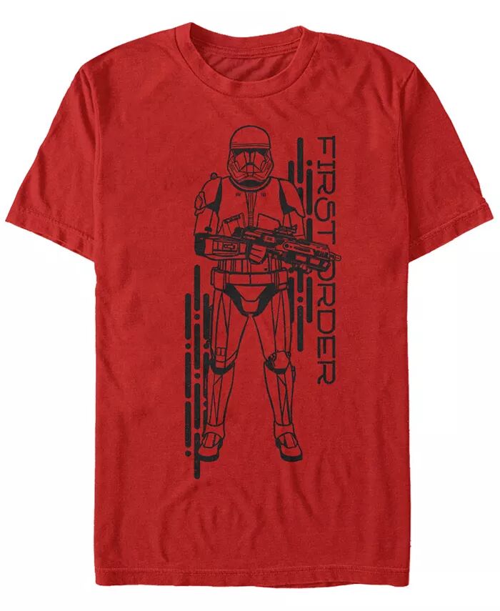 Мужская футболка с коротким рукавом Star Wars Rise Of Skywalker First Order Sith Trooper Fifth Sun, красный 
Мужская футболка с коротким рукавом Star Wars Rise Of Skywalker First Order Sith Trooper Fifth Sun, красный